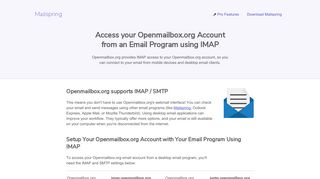 How to access your Openmailbox.org email account using IMAP
