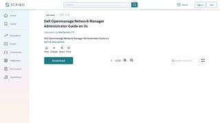 Dell Openmanage Network Manager Administrator Guide en Us | File ...