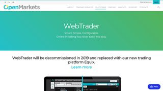WebTrader Platform | OpenMarkets I Digital Trading Platform