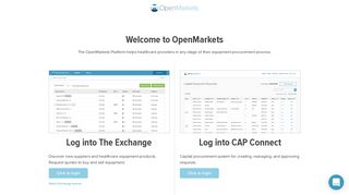 Welcome to OpenMarkets | OpenMarkets