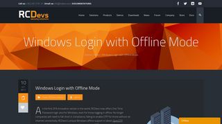 Windows Login with Offline Mode – RCDevs Security Solutions