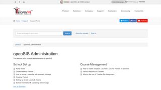 openSIS Administration – OS4ED