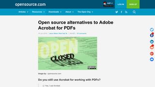 Alternatives to Acrobat - Opensource.com
