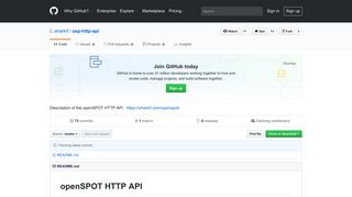GitHub - sharkrf/osp-http-api: Description of the openSPOT HTTP API