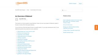An Overview of Webmail – OpenSRS Help & Support