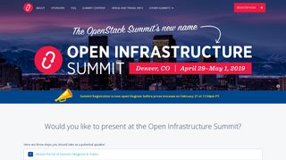Open Infrastructure Summit - OpenStack