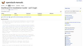 Bug #1697352 “Dashboard in Installation Guide - can't login” : Bugs ...