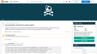 Has OpenSUSE switched from sddm to gdm? : openSUSE - Reddit