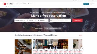 Best Restaurants in Downtown / Financial District | OpenTable