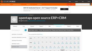 opentaps open source ERP+CRM / List opentaps-users ... - SourceForge