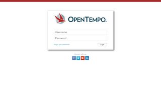 OpenTempo Login