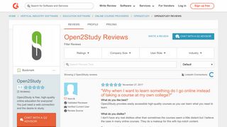 Open2Study Reviews | G2 Crowd