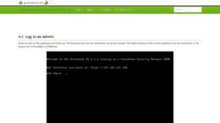 4.1. Log in as admin — Greenbone Security Manager (GSM) 3.1.32 ...