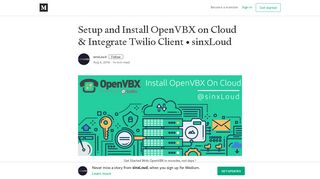 Setup and Install OpenVBX on Cloud & Integrate Twilio Client • sinxLoud