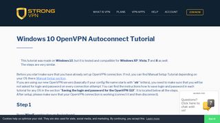 Windows 10 OpenVPN Autoconnect Tutorial | StrongVPN.com