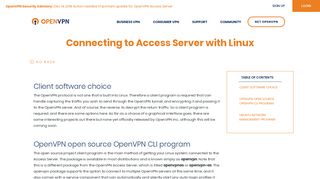 Connecting to Access Server with Linux - Documentation - OpenVPN