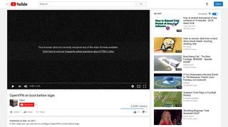 OpenVPN on boot before login - YouTube