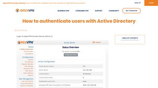 How to authenticate users with Active Directory | OpenVPN