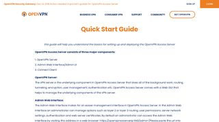Quick Start Guide | OpenVPN