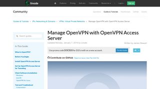 Manage OpenVPN with OpenVPN Access Server - Linode