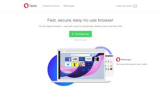 Opera Browser | Faster, Safer, Smarter Web Browser | Opera