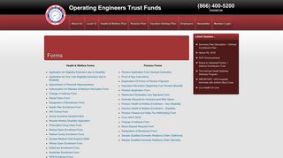Forms | Operating Engineers Trust Funds