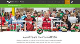 Volunteer at a Shoebox Processing Center! - Samaritan's Purse