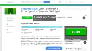 Access occextranet.org. Login - Samaritan's Purse Operation ...