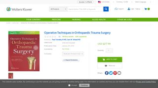 Operative Techniques in Orthopaedic Trauma Surgery - LWW.com