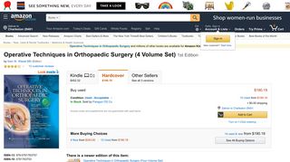 Operative Techniques in Orthopaedic Surgery (4 Volume Set ...