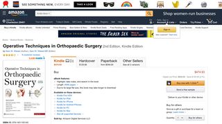 Amazon.com: Operative Techniques in Orthopaedic Surgery eBook ...