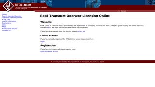 Road Transport Operator Licensing