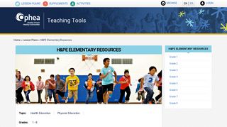 H&PE Elementary Resources | Ophea Teaching Tools