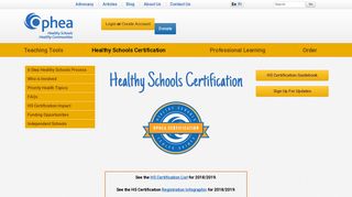 Healthy Schools Certification | Ophea.net