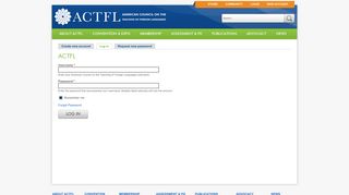 login - actfl