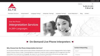 Over the Phone Interpretation Services -- (OPI) | ALTA Language ...