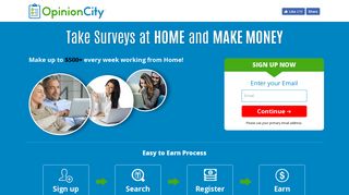 Take Surveys at HOME and MAKE MONEY - Opinion City