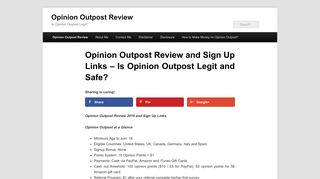 Opinion Outpost Review & Sign Up Links 2019 (UK, Canada, US)