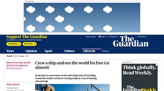 Crew a ship and see the world for free (or almost) | Travel | The Guardian