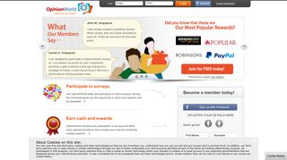 Paid Online Surveys - OpinionWorld