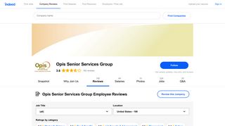 Working at Opis Senior Services Group: 190 Reviews | Indeed.com