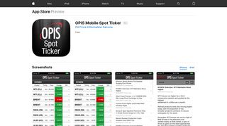 OPIS Mobile Spot Ticker on the App Store - iTunes - Apple