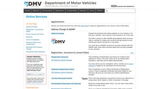 Online Services - Nevada DMV