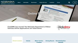 Online Services | Nebraska Department of Motor Vehicles