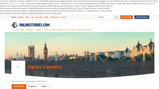 Oplex Careers in United Kingdom - Courses - OnlineStudies