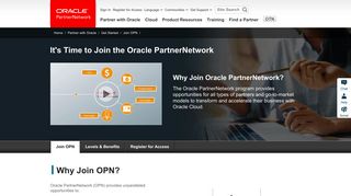 Join OPN | Get Started | Oracle PartnerNetwork