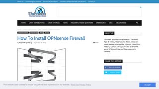 How To Install OPNsense Firewall | Unixmen