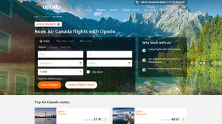 Air Canada flights: information, deals and reviews - Opodo