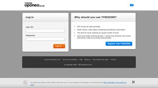 Sign in to your tyrezone.oponeo.co.uk