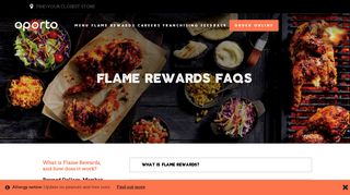 Flame Rewards FAQs | Oporto - Fresh Grilled Chicken and Burgers